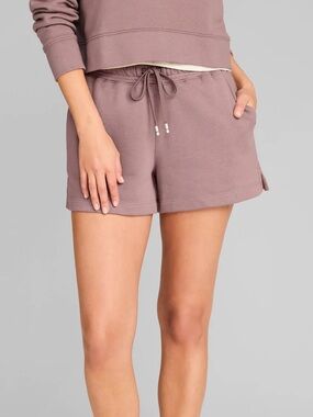 Tommy John French Terry Lounge Short High Rise Twilight Mauve 3.5” NWT